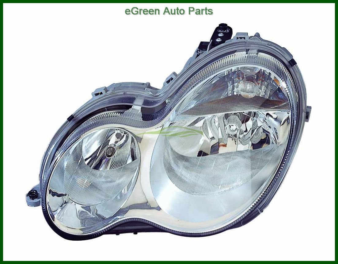 2005-2007 Mercedes-Benz C230 C240 C280 C320 Sedan & Wagon Left Side Headlight Assembly Replacement - Perfect for Night Driving & Foggy Conditions