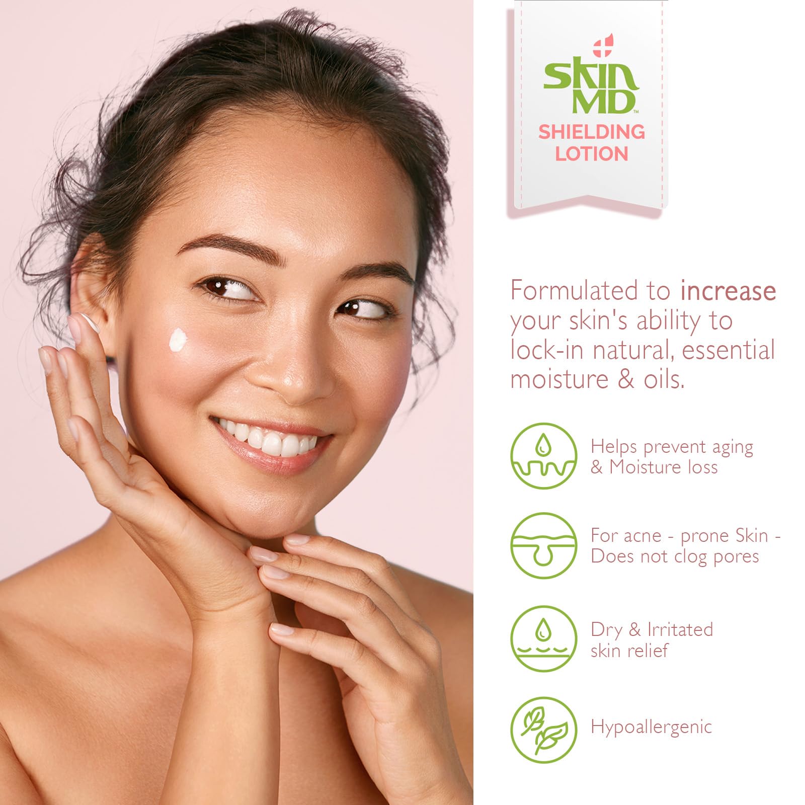 Skin MD Shielding Lotion - Hydrating Body Lotion for Sensitive Skin | Non-Greasy, Fast-Absorbing Moisturizer with Plant-Based Ingredients | Lotion for Dry Skin, Eczema & Psoriasis Relief (1 Gallon) | Perfect for Daily Use, Post-Shower Hydration & Skin Therapy