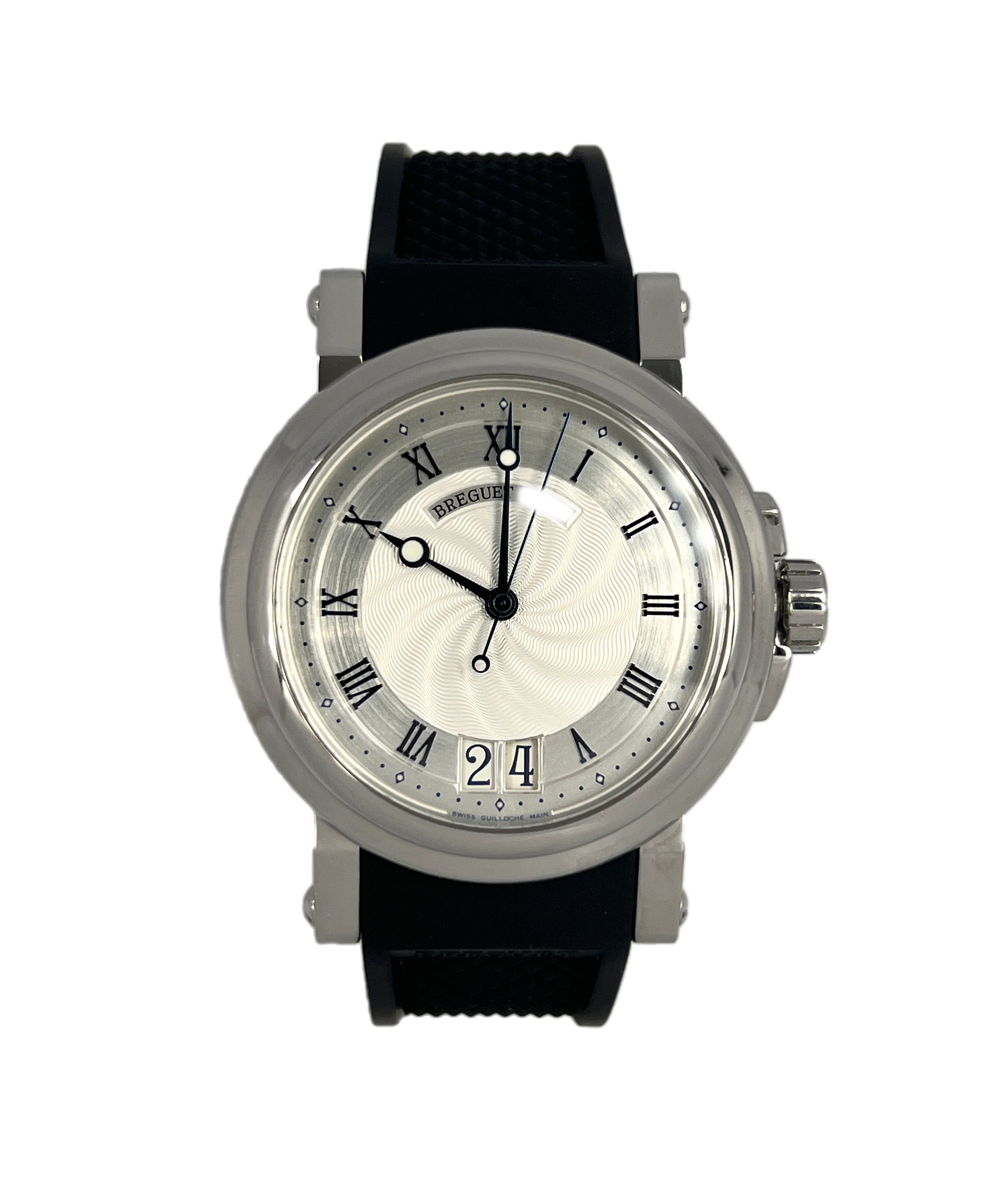 Breguet Marine Automatic Big Date Stainless Steel Men's Watch - Luxury Diver Watch for Business, Formal & Casual Wear - Waterproof & Scratch Resistant
