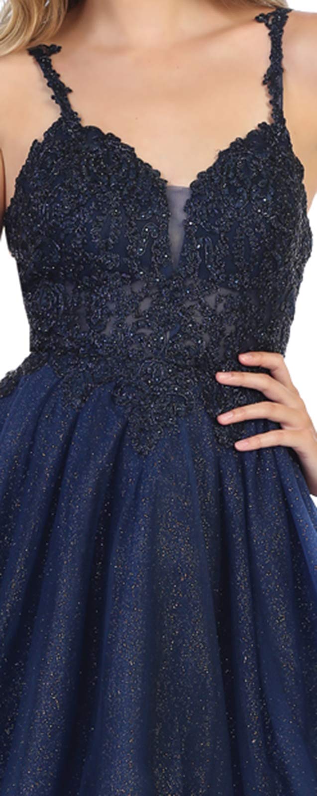 Elegant Floral Shimmer Cocktail Dress for Women - White Party Dress Size 6 | Perfect for Evening Parties, Weddings & Special Occasions