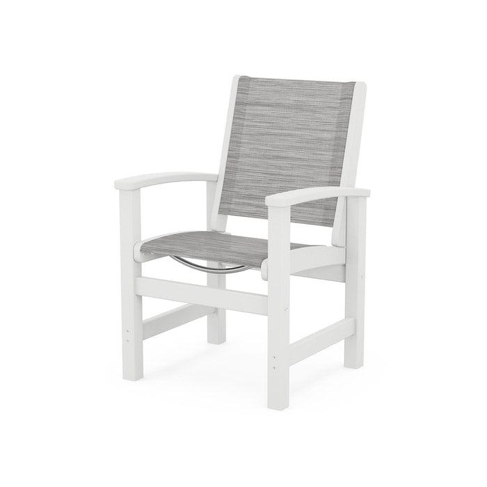 POLYWOOD Coastal Dining Chair - Weather-Resistant Outdoor Furniture, All-Weather Adirondack Chair for Patio, Deck, Garden & Poolside - Perfect for Backyard, Beach House & Waterfront Dining