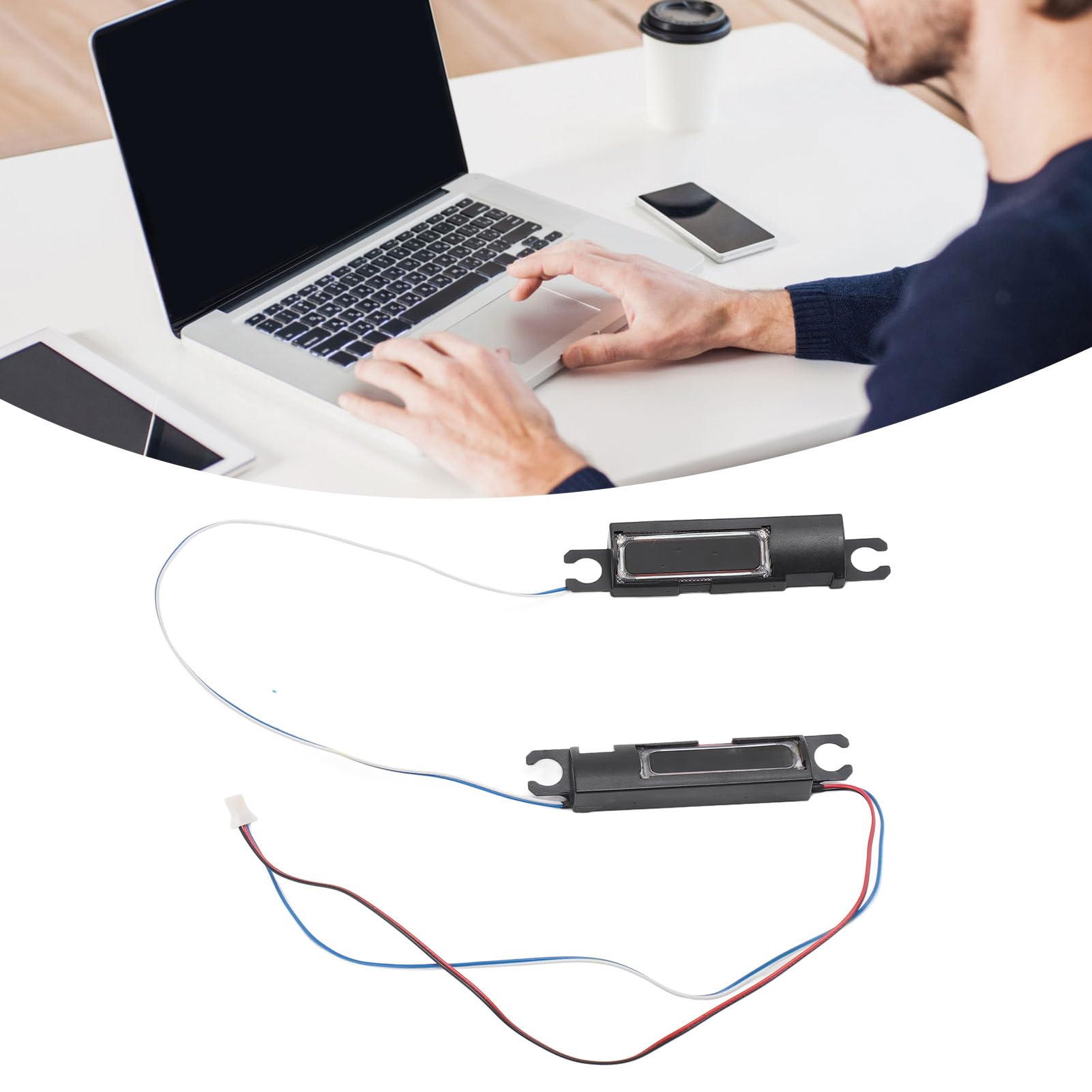 Latitude 5580 Laptop Internal Speaker Replacement Kit - ABS Durable Material & Professional Installation for Dell Latitude 5580 Series | Perfect for Office Work, Online Meetings & Multimedia Entertainment