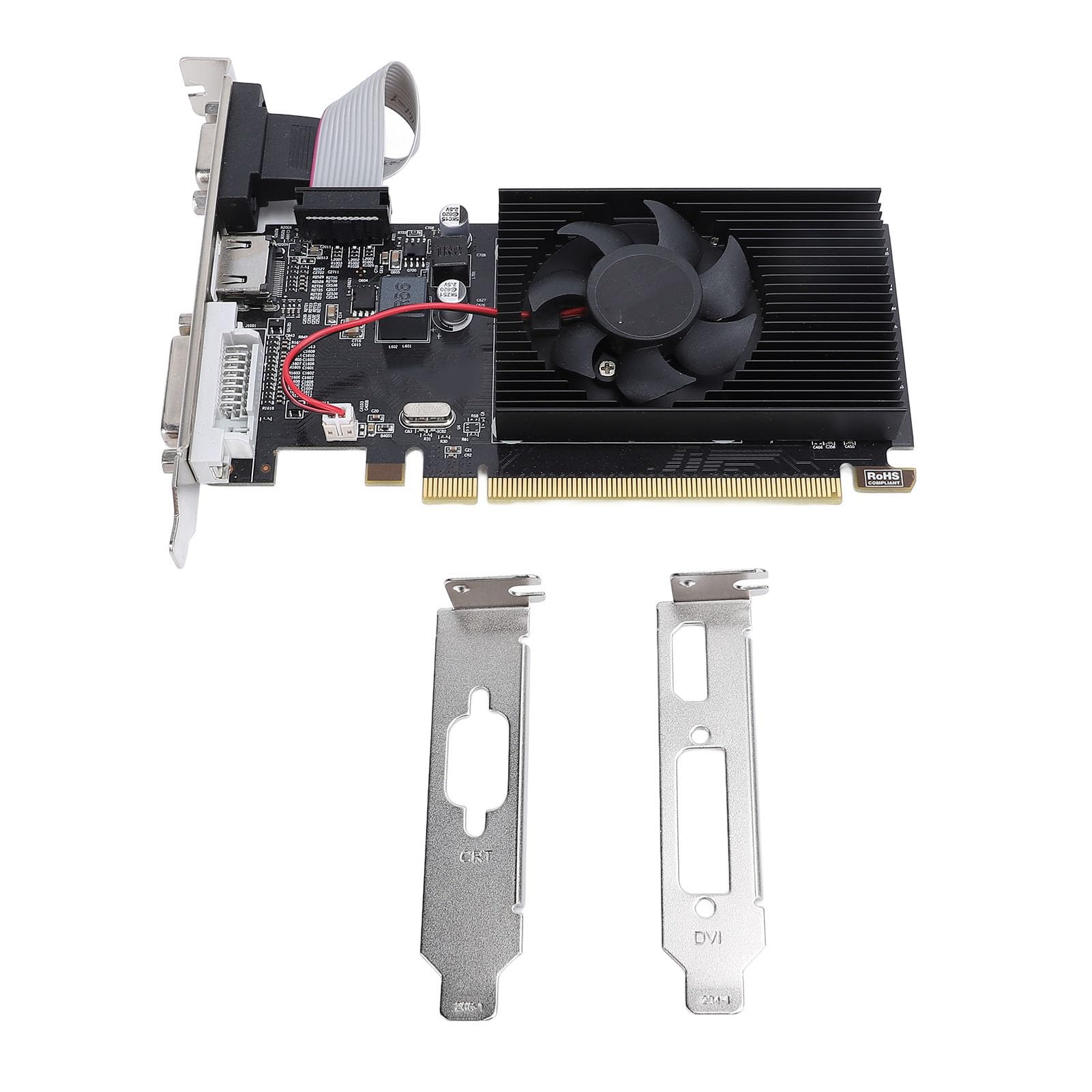 AMD Radeon R5 230 2GB GDDR3 64-bit PCIe Graphics Card with Cooling Fan - HDMI/DVI/VGA Outputs for PC Gaming & Office Work - Ideal for Casual Gaming, Multimedia & Home Office Use