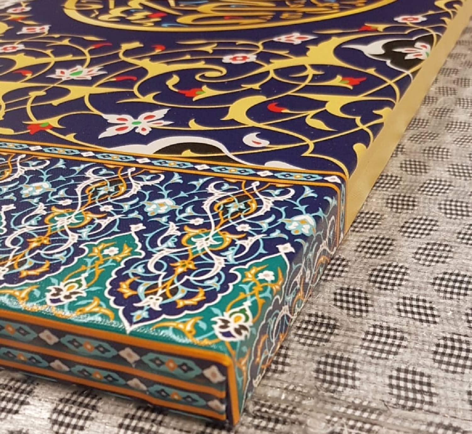 YOBESHO Large Islamic Canvas Wall Art - Unique Quran Decor & Arabic Calligraphy for Muslim Home - Perfect Ramadan & Eid Gift (MashaAllah) - Ideal for Living Room, Mosque & Islamic Event Decorations