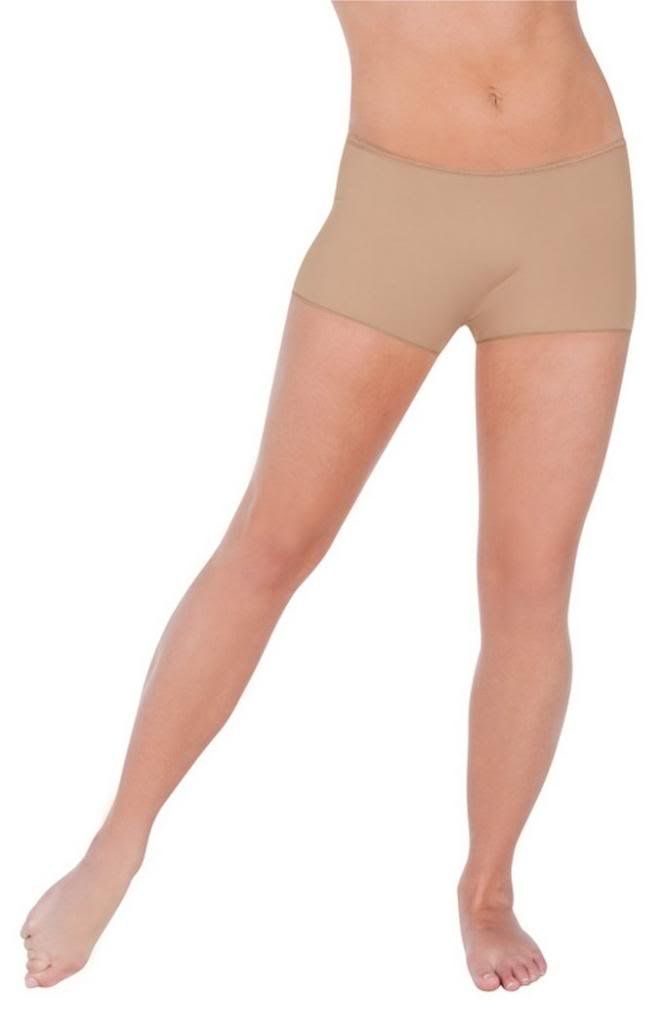 Body Wrappers Hot Shorts - Nude Color Dance Shorts for Women, Medium Size - Perfect for Ballet, Yoga & Workout