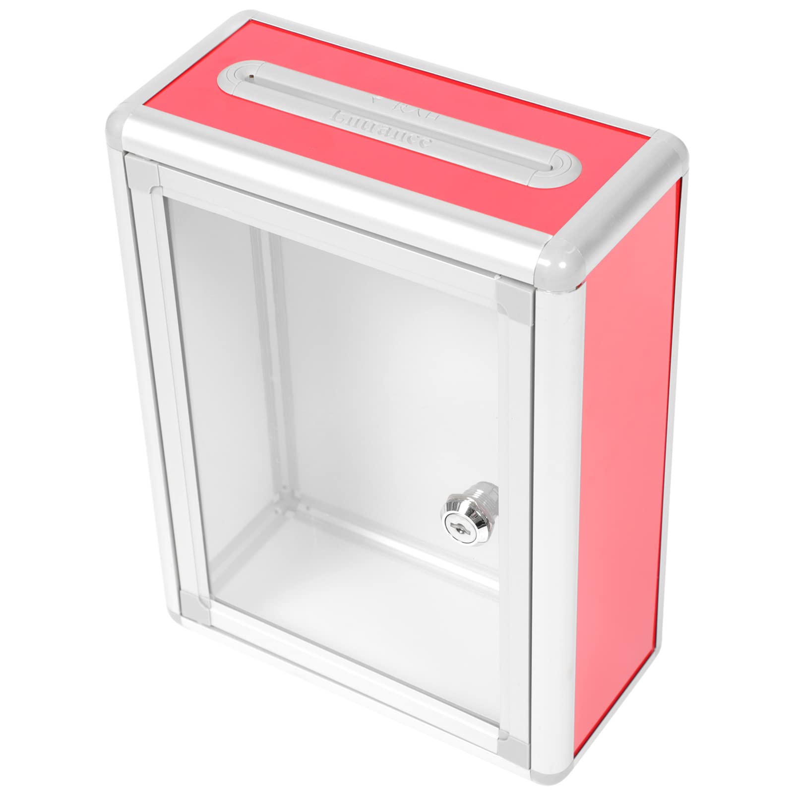 Cabilock Metal Donation Box with Lock - Wall Mounted Drop Box for Mail, Newspapers & Magazines - Secure Collection Box for Office, Commercial Use & Suggestion Box - Ideal for Businesses, Schools & Public Spaces