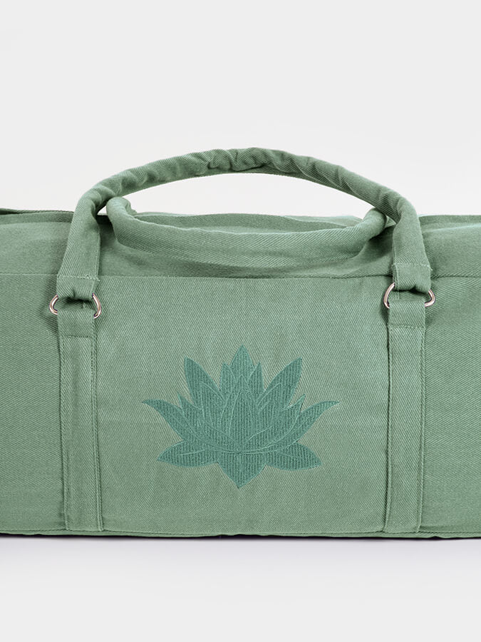 GOTS Certified Organic Cotton Yoga Bag - Eco-Friendly Yoga Equipment Storage for Studio & Travel - Perfect for Yoga Mats, Blocks, and Accessories