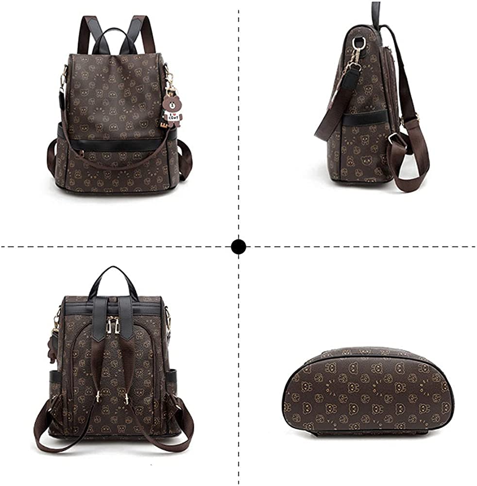 Anti-Theft Women's Backpack Purse - Stylish Cute School & Travel Shoulder Bag, Bookbag Satchel for College, Commuting & Daily Use