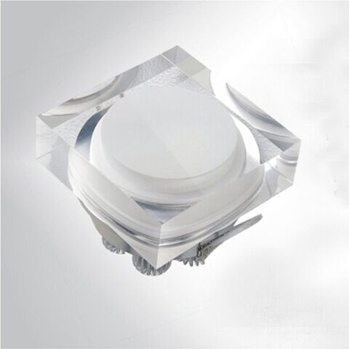5W Square LED Ceiling Light - Energy Efficient Acrylic Recessed Downlight Fixture for Home, Office & Commercial Spaces