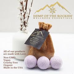 PediBliss Lavender Bath Bomb with Hemp Extract - Relaxing Foot Soak for Stress Relief & Self Care - Perfect for Spa Nights & Post-Workout Recovery