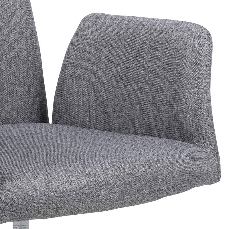 Ergonomic ISLA Office Chair - Light Grey & Black Mesh Back - Adjustable Height & Swivel - Perfect for Home Office, Gaming & Workspaces
