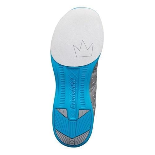 Brunswick Men's Fuze Silver Sky Blue Bowling Shoes - Lightweight & Comfortable for League Play & Tournaments - Perfect for Professional & Casual Bowlers