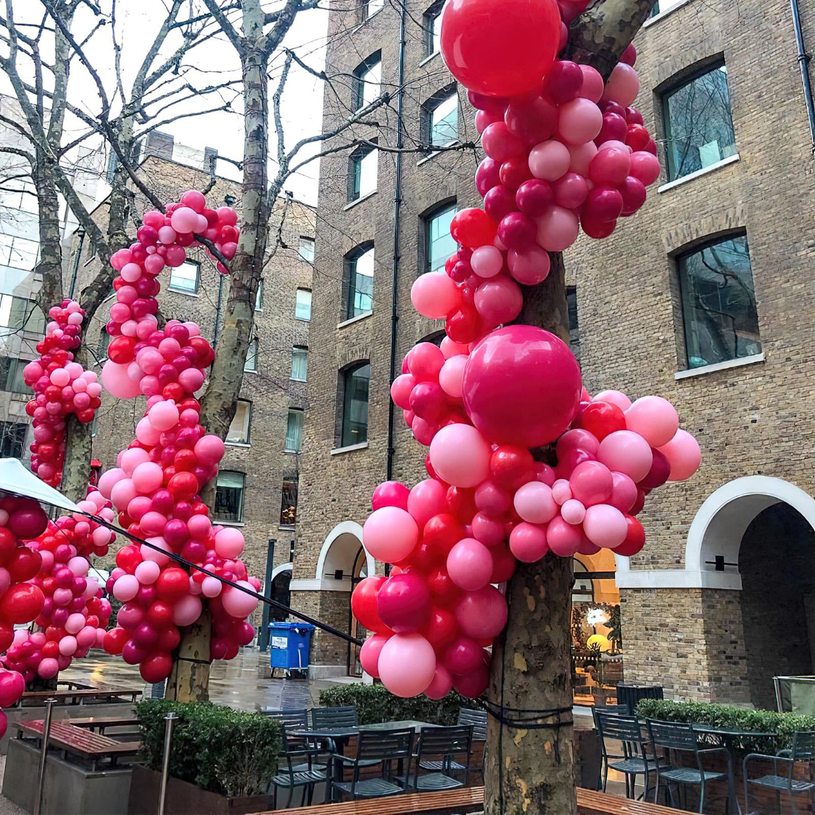 51 Pcs 12 Inch Hot Pink & Magenta Balloons - Premium Latex Party Balloons for Garland, Arch, Birthday, Baby Shower Decorations - Perfect for Wedding, Graduation, Anniversary & Holiday Party Decor