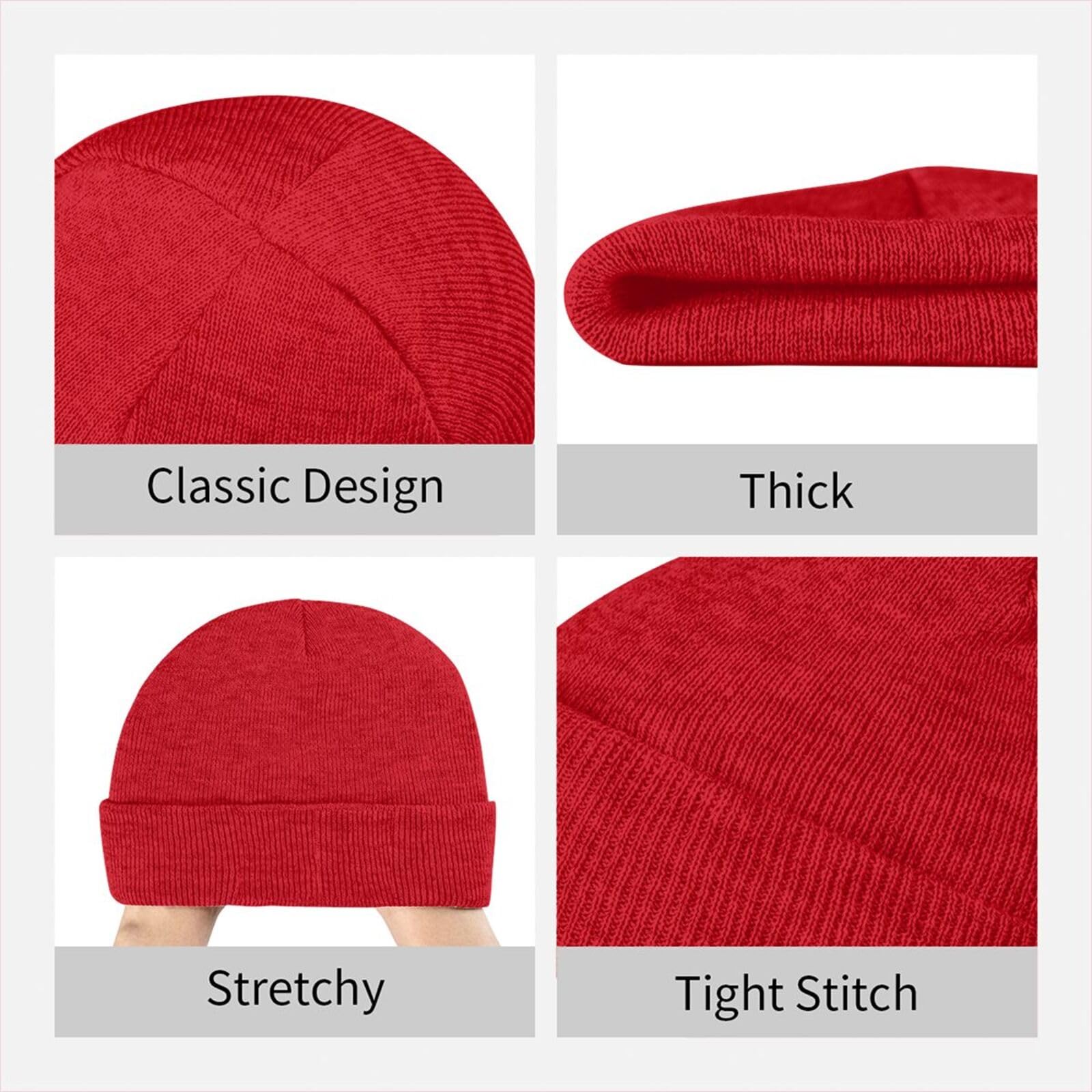 Warm Rib Knit Beanie Hat for Men & Women - Thick Winter Skull Cap for Running, Skiing, Snowboarding & Chemo Therapy - Cozy Sleep & Outdoor Activities