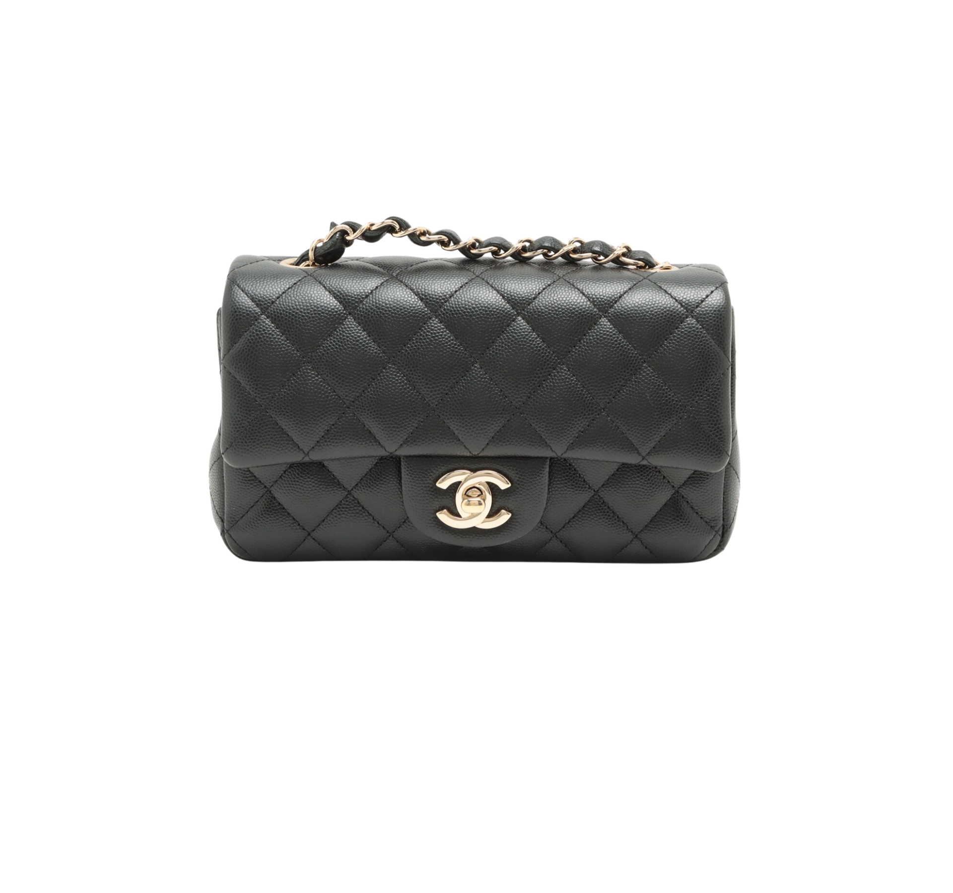 Chanel Mini Rectangular Black Caviar Leather Crossbody Bag - Luxury Designer Handbag for Women, Perfect for Parties, Date Nights & Everyday Use