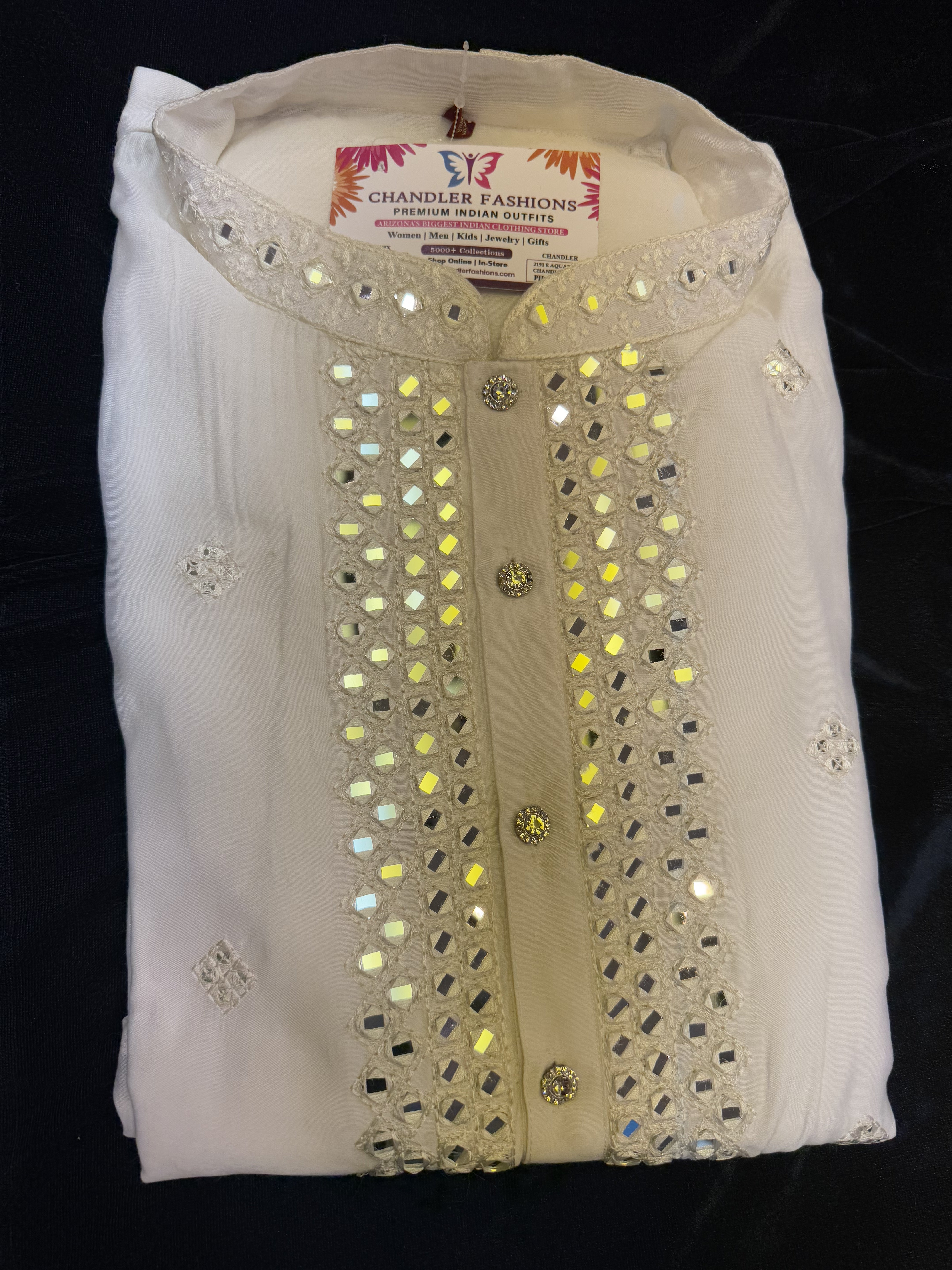 Elegant Cream Silk Kurta for Men with Exquisite Embroidery - Perfect for Weddings, Festivals & Special Occasions