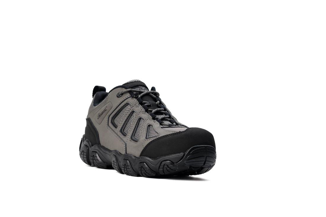 Crosstrex Series SD Ox Hiker Composite Toe Work Shoes for Men - Grey & Black - Lightweight Safety Boots for Construction, Hiking & Outdoor Work