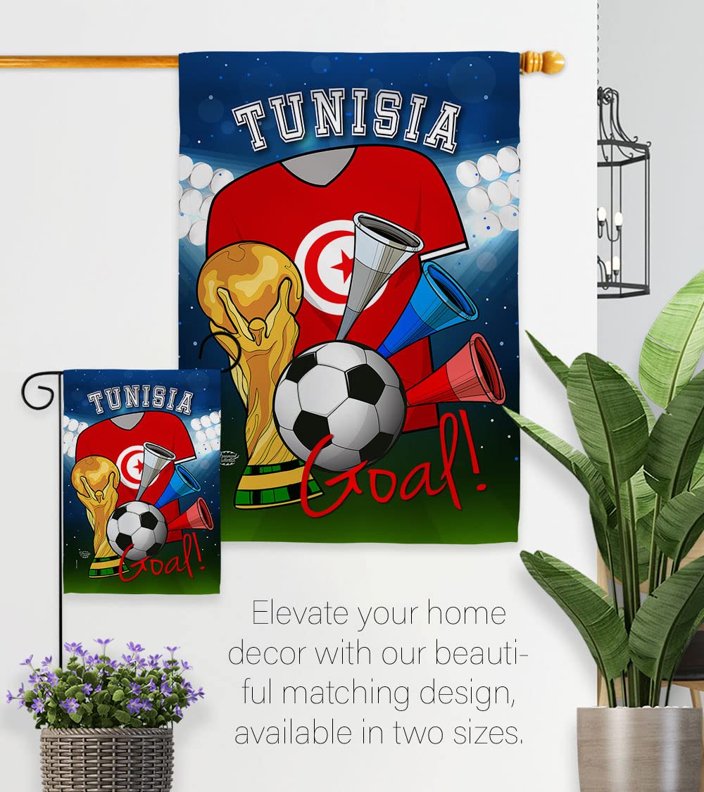 Tunisia World Cup Flag - Outdoor & Indoor Decor for Soccer Fans