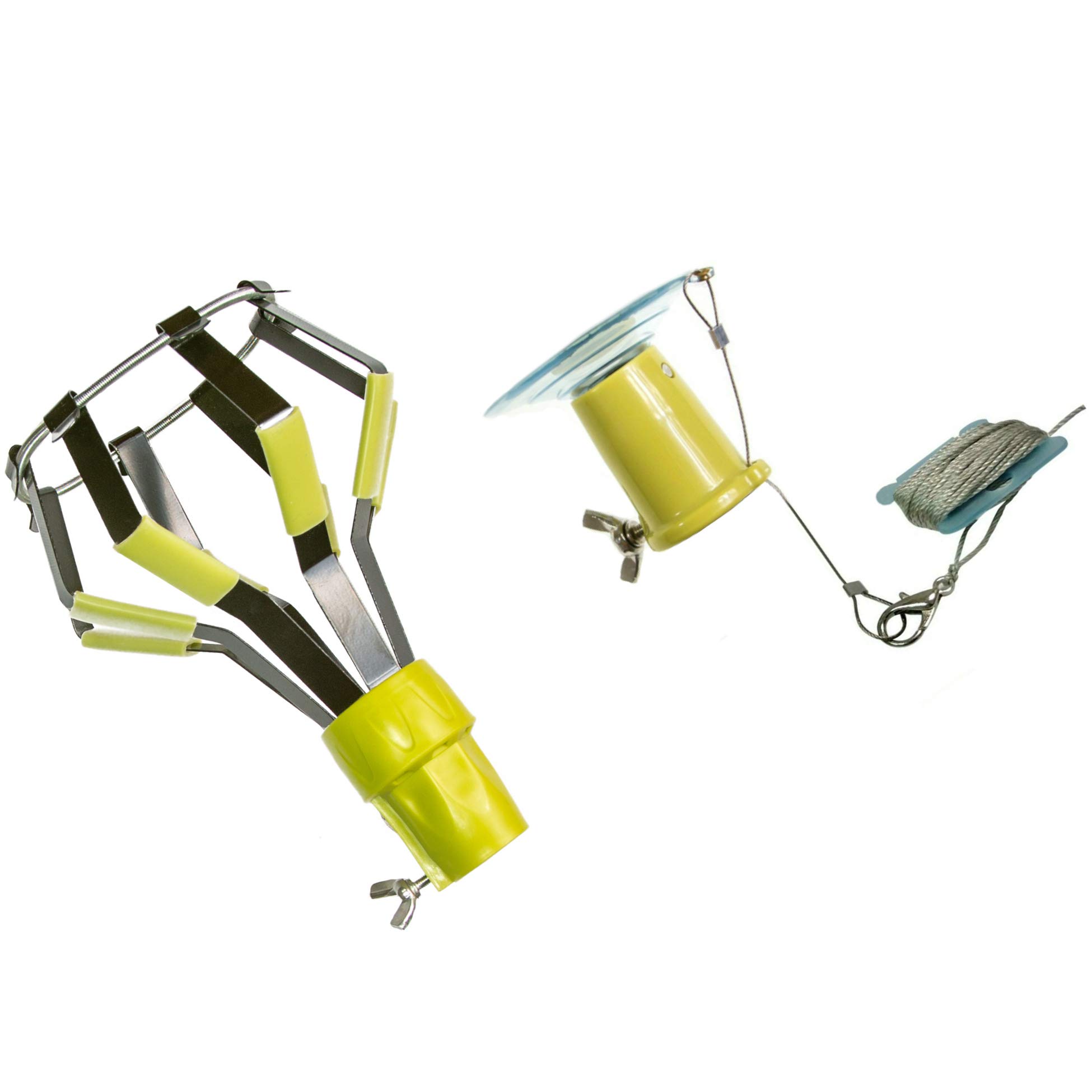 DOCA Heavy Duty Telescoping Light Bulb Changer Pole with Suction Cup & Cage Head - Extends 7-30 Ft for High Ceilings, Recessed Lights & Outdoor Flood Lights - Perfect for Home, Warehouse & Commercial Lighting Maintenance