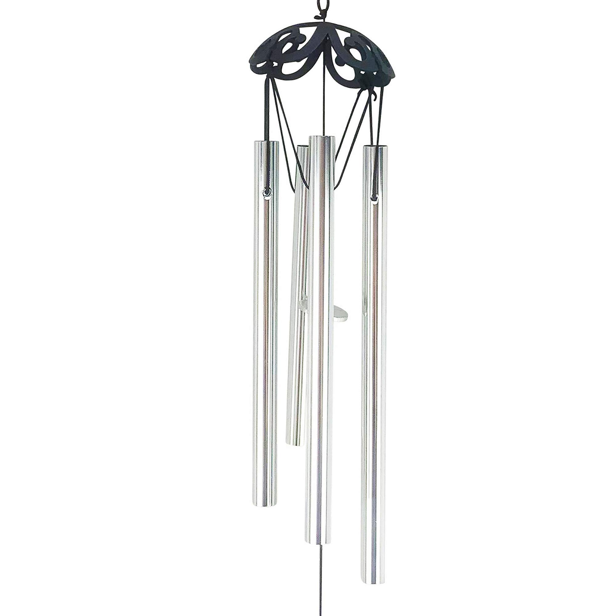 Red Carpet Studios Wind Chime with Cardinal Design - Outdoor Garden Decor for Relaxation & Home Decoration | Perfect for Patio, Porch, and Backyard