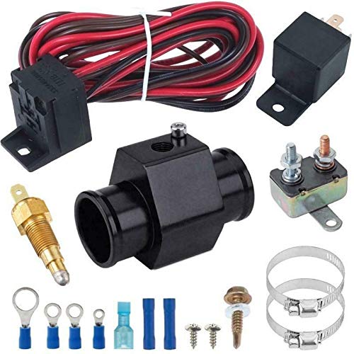 30 Row Transmission Oil Cooler Kit with 9-Inch Fan, 38mm Inline Fittings & 180°F Temperature Switch - High-Performance Cooling for Trucks, RVs, and Off-Road Vehicles