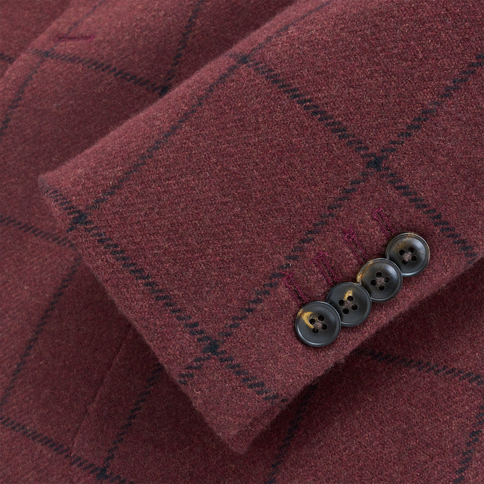 Stylish Zinfandel Windowpane Sport Coat for Men - Lightweight Blazer for Business Casual & Wedding Attire