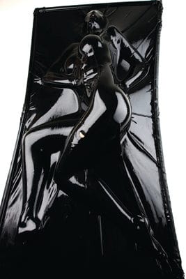 Extreme Black Latex Vacuum Bed - Premium Bondage Restraint for Sensory Deprivation & BDSM Play - Perfect for Adult Fantasy, Fetish Exploration & Sensory Play Experiences