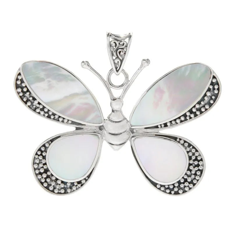 Cloudwing Pendant - Elegant Mother of Pearl Necklace for Women | Perfect for Weddings, Parties & Special Occasions