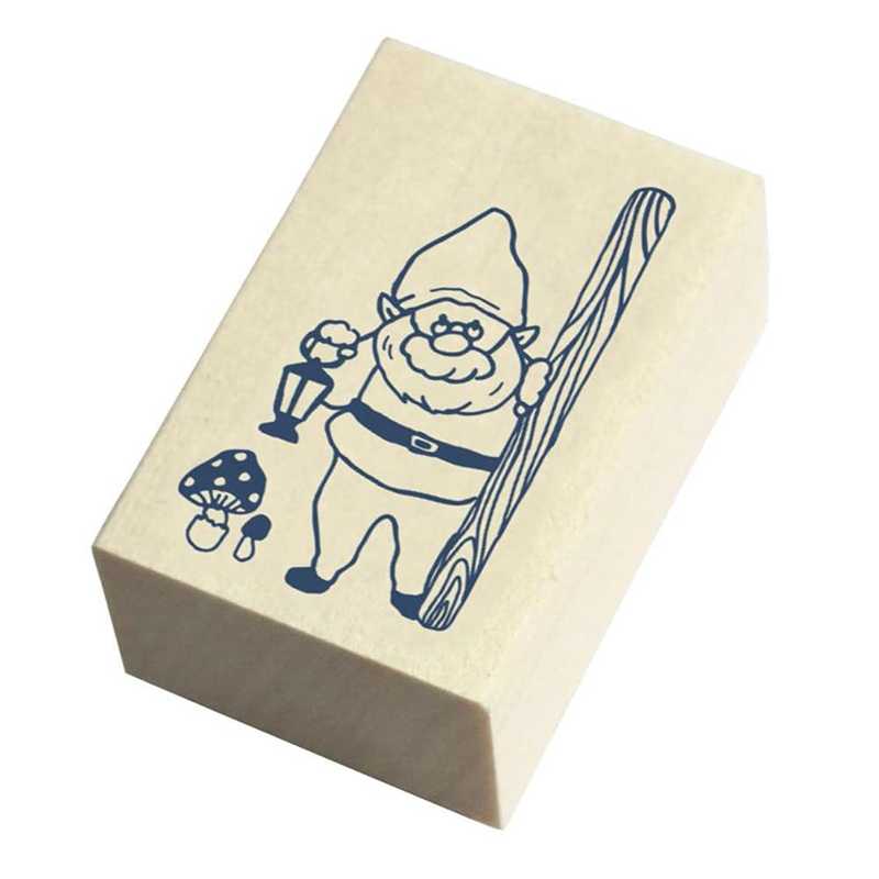 Beverly Companion Rubber Stamp - Gnome & Mushroom Design for Scrapbooking, Card Making & DIY Crafts | Perfect for Greeting Cards, Journals & Home Decor