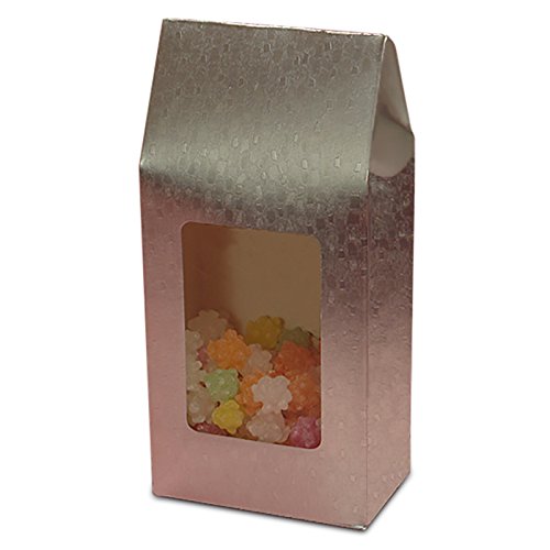 Premium Silver Cardstock Candy Bags 3.5
