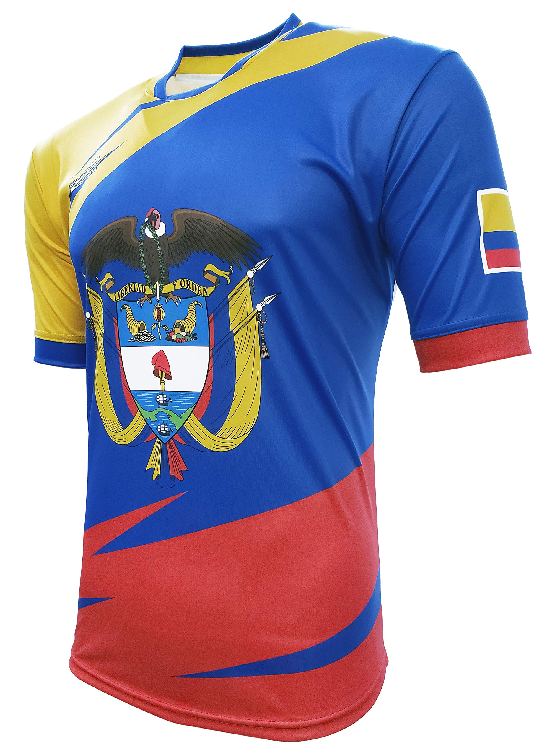 Authentic Colombia & USA Men's Soccer Fan Jersey - Vibrant Yellow for Match Day & Casual Wear