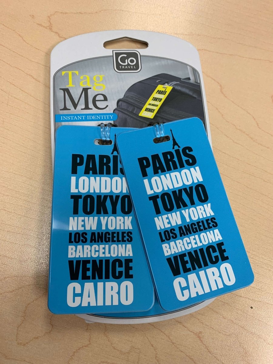 Go Travel Tag Me Luggage Tags - Durable Patterned ID Tags for Suitcases & Bags | Perfect for Air Travel, Cruise Vacations & Business Trips