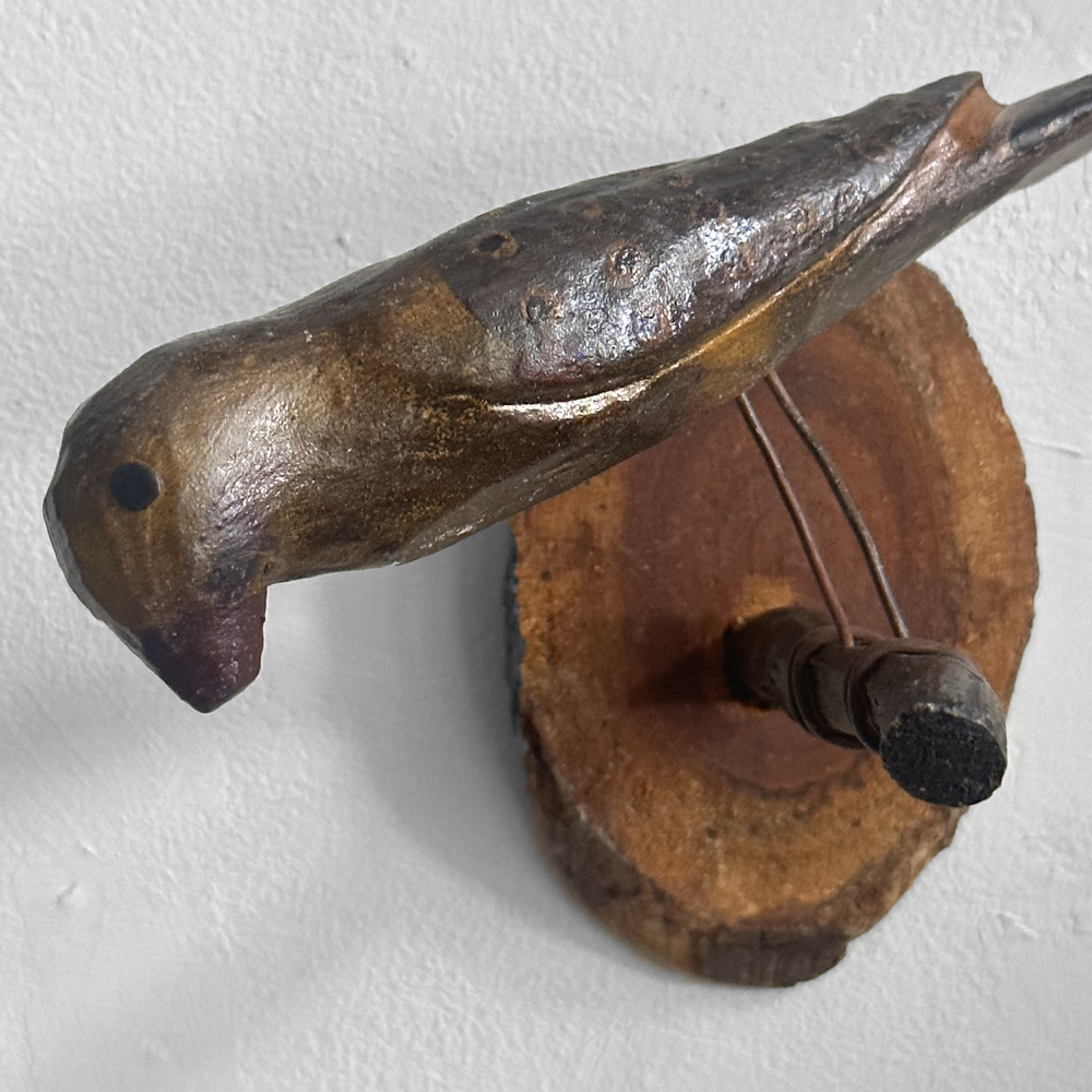 Handcrafted Black Forest Wooden Carved Bird Figurine (#511) - Perfect for Home Decor, Gift Giving & Collectibles