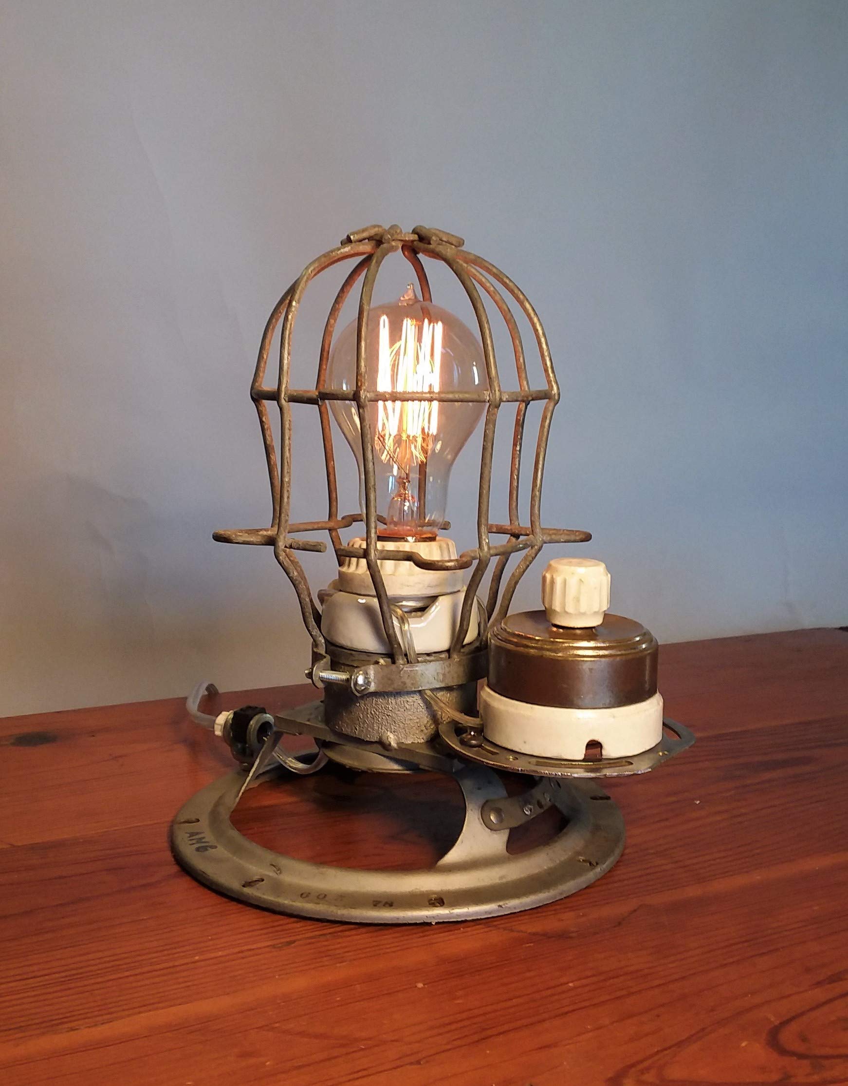 Vintage Industrial Steampunk Desk Lamp - Adjustable Metal Task Light for Home Office, Study & Workshop | Perfect Reading Light for Books, Computers & Crafting