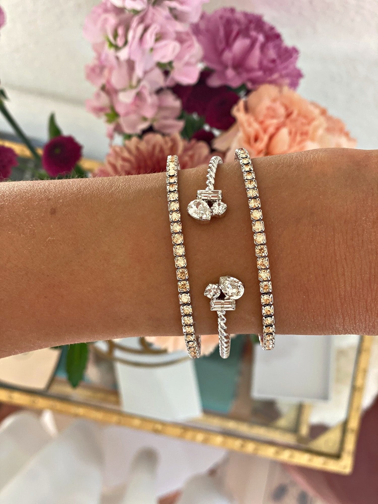 ISA Bracelet - Elegant Crystal Bracelet for Women | Perfect for Gifts, Parties & Everyday Wear