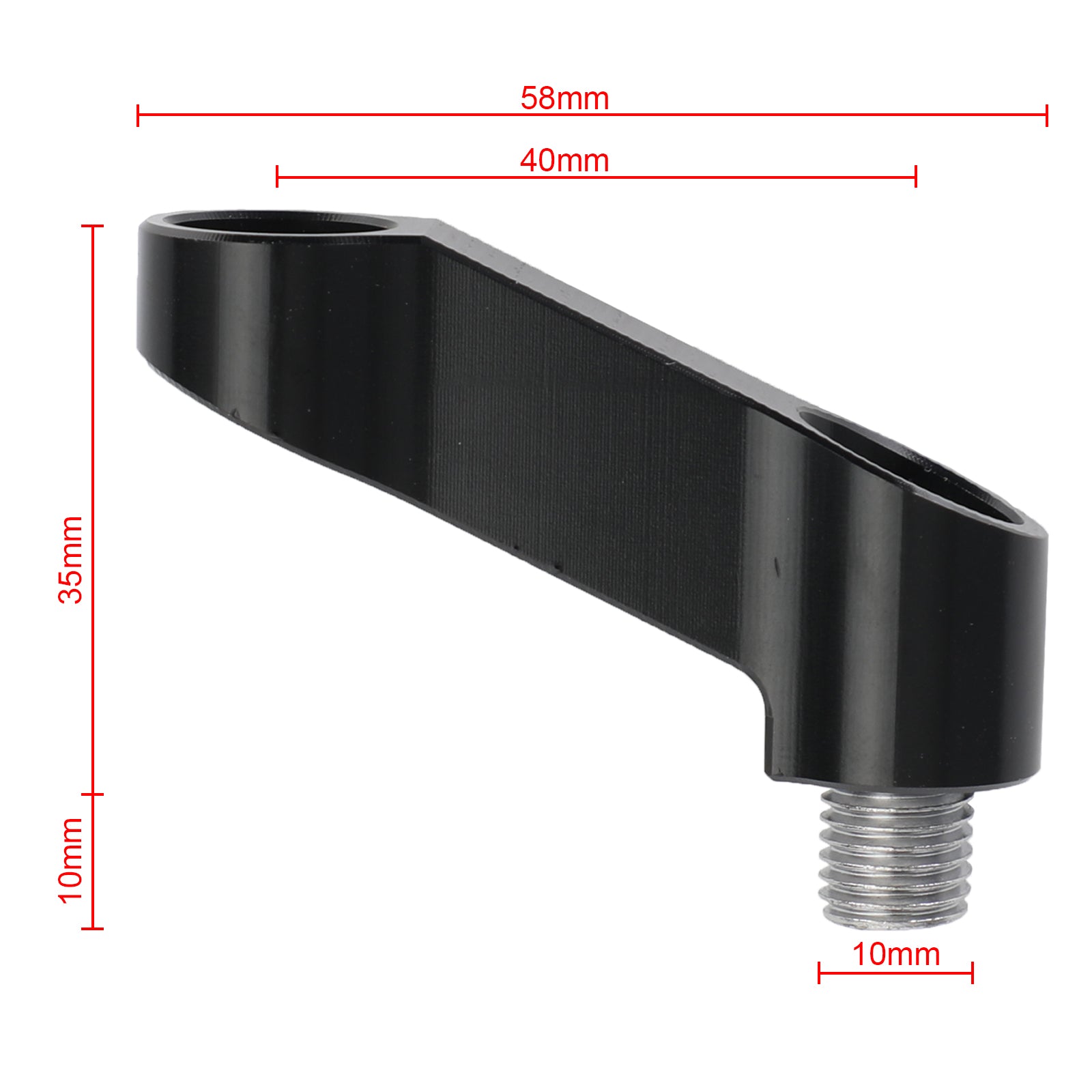 10mm Mirror Riser Extender Adapter Mount for Yamaha XTZ700 Tenere 700 (2019-2021) - Universal Fit, Durable Aluminum Construction - Perfect for Off-Road Adventures and Improved Visibility