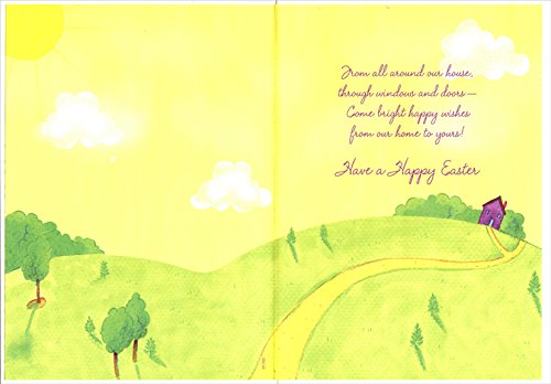 Sunrise on Lush Hillside - Premium Easter Greeting Card for Family & Friends | Housewarming, Spring Celebration, Holiday Wishes