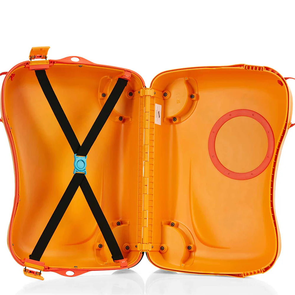 American Tourister Kids Skittle NXT Luggage - Lightweight Durable Carry-On Suitcase with Spinner Wheels for Travel, School & Sleepovers | Yellow Submarine Design