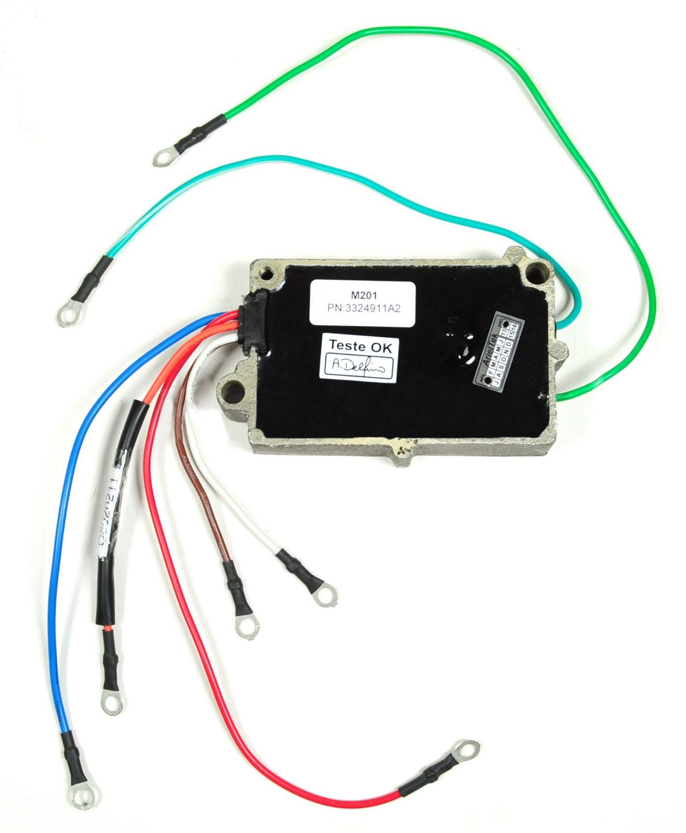 Mercury Mariner Switch Box CDI 20HP Compatible with 1972-1977 Outboard Motors - OEM 332-4911A2, 18-5786, 114-4911 - Perfect for Marine Engine Repair & Boat Maintenance