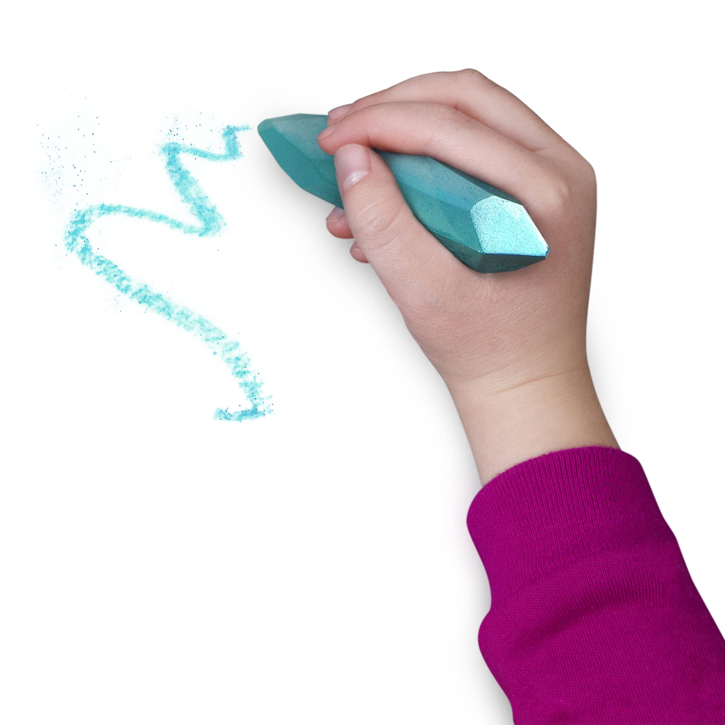 Genuine Fred CHALKRAS Glitter Sidewalk Chalk - Vibrant Multicolor for Kids Outdoor Fun, Creative Play & Driveway Art - Perfect for Summer Activities, Birthday Parties & School Projects