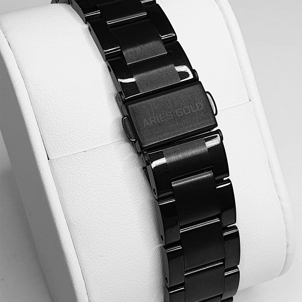 ARIES GOLD Urban Eternal Black Stainless Steel Women's Watch - Stylish & Durable Timepiece for Everyday Wear, Office, and Special Occasions