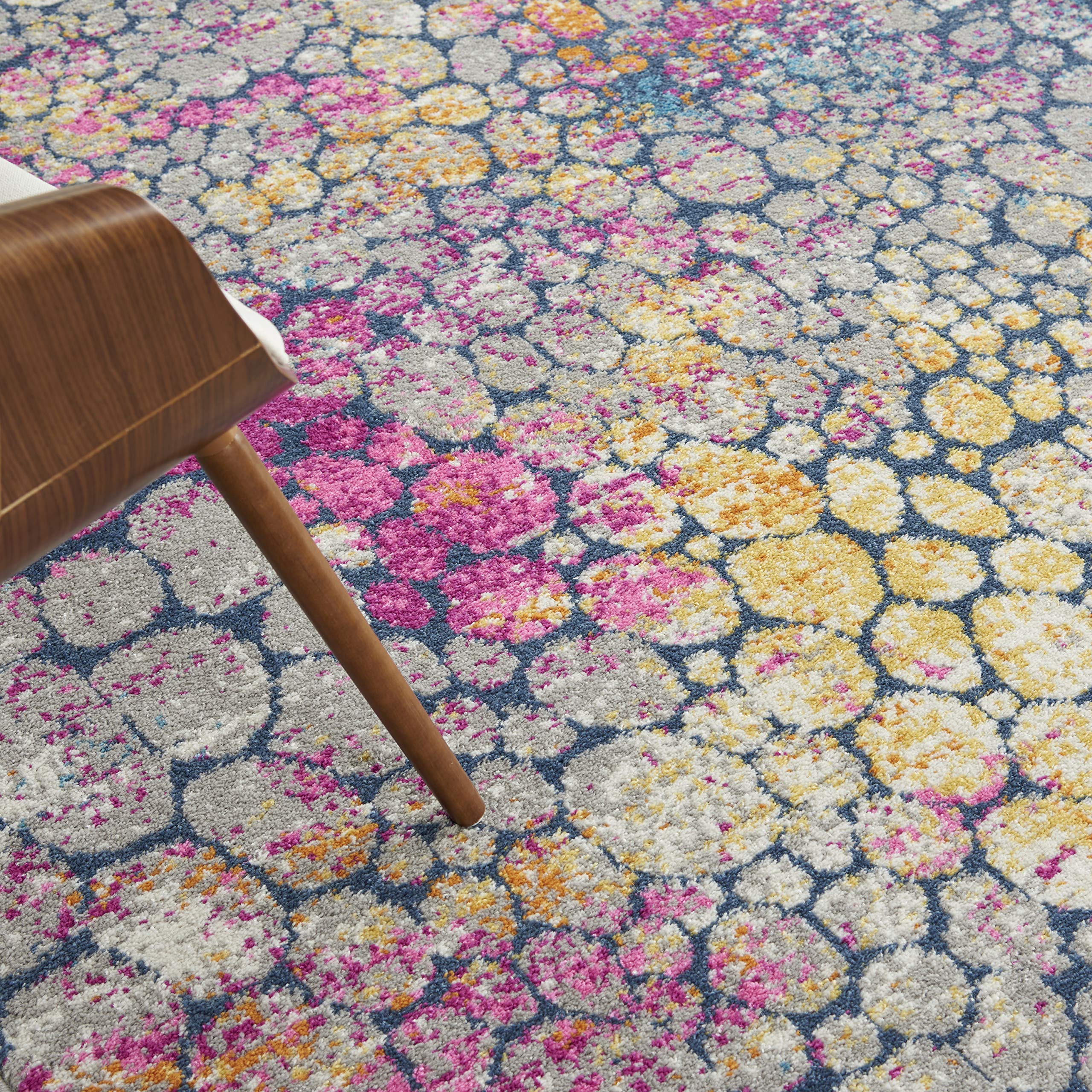 Nourison Passion Abstract Yellow Multi 6'7