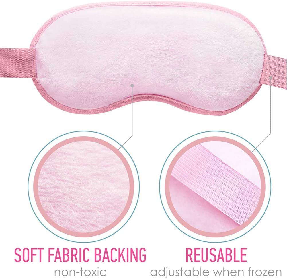 Zorzel Ice Gel Eye Mask for Dark Circles & Stress Relief - Soft Plush Backing, Comfortable Weighted Sleep Mask for Women & Men - Perfect for Migraine Relief, Puffy Eyes & Relaxation at Home, Office or Travel