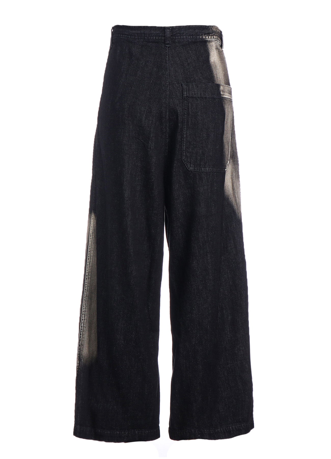 Spotted Denim Long Straight Pants for Women - High Waist Stretch Jeans for Casual Wear & Street Style