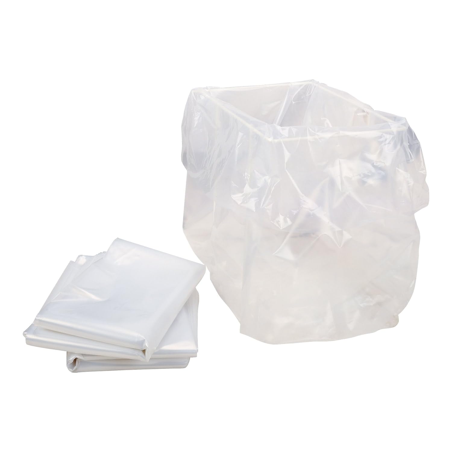 HSM of America 2117 Heavy-Duty Shredder Bags - 58 Gallon Capacity, 100 Bags per Roll (1 Roll) - Ideal for Office Document Disposal & Secure Paper Shredding
