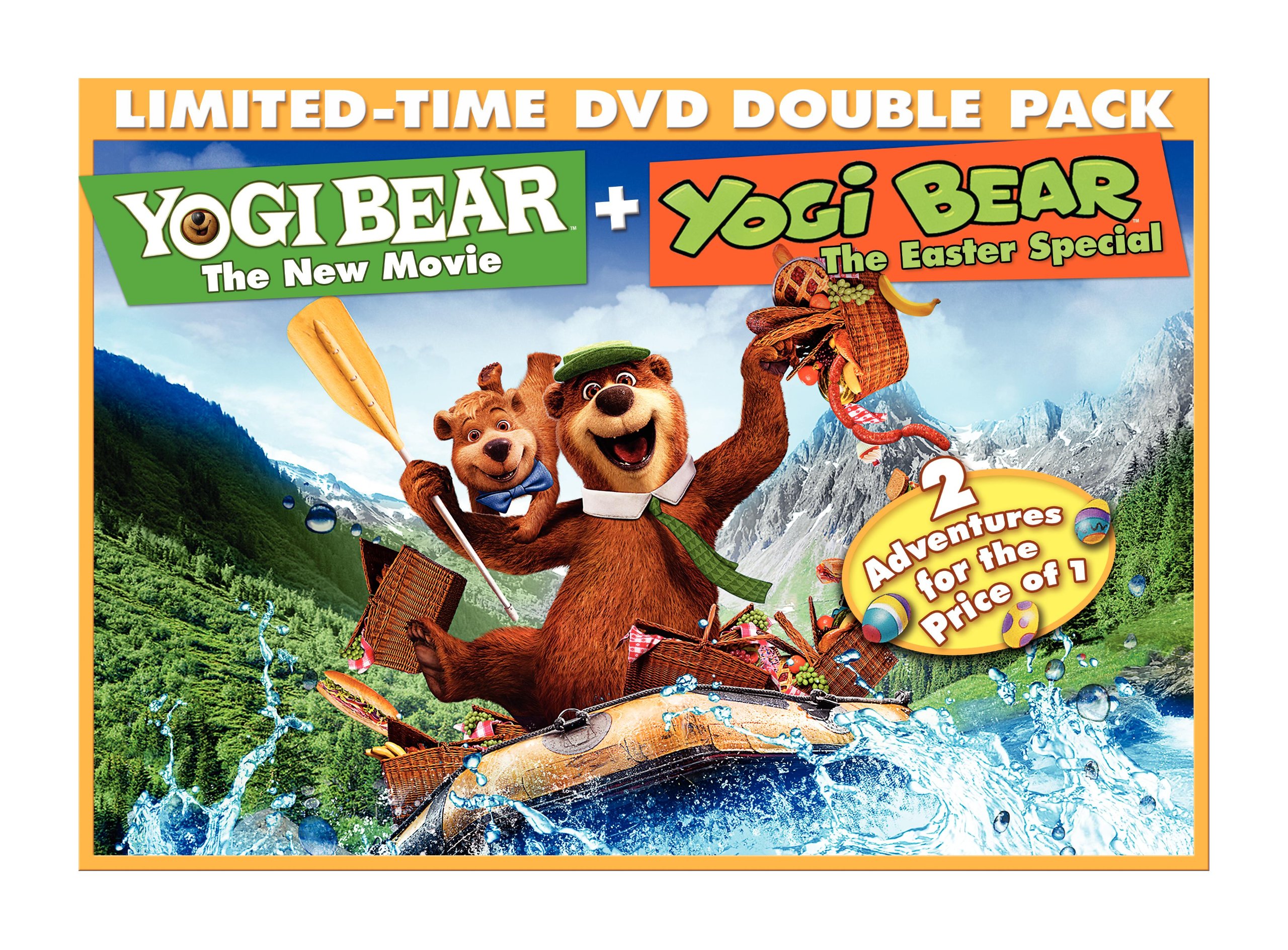 Yogi Bear & Yogi the Easter Bear Plush Toy Set (2-Pack) - Cute Stuffed Animals for Kids, Easter Gifts & Collectibles - Perfect for Easter Baskets, Nursery Decor & Cuddling