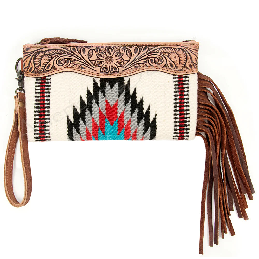 American Darling White & Black Clutch Purse - Elegant Evening Bag for Women, Perfect for Parties, Weddings & Special Occasions