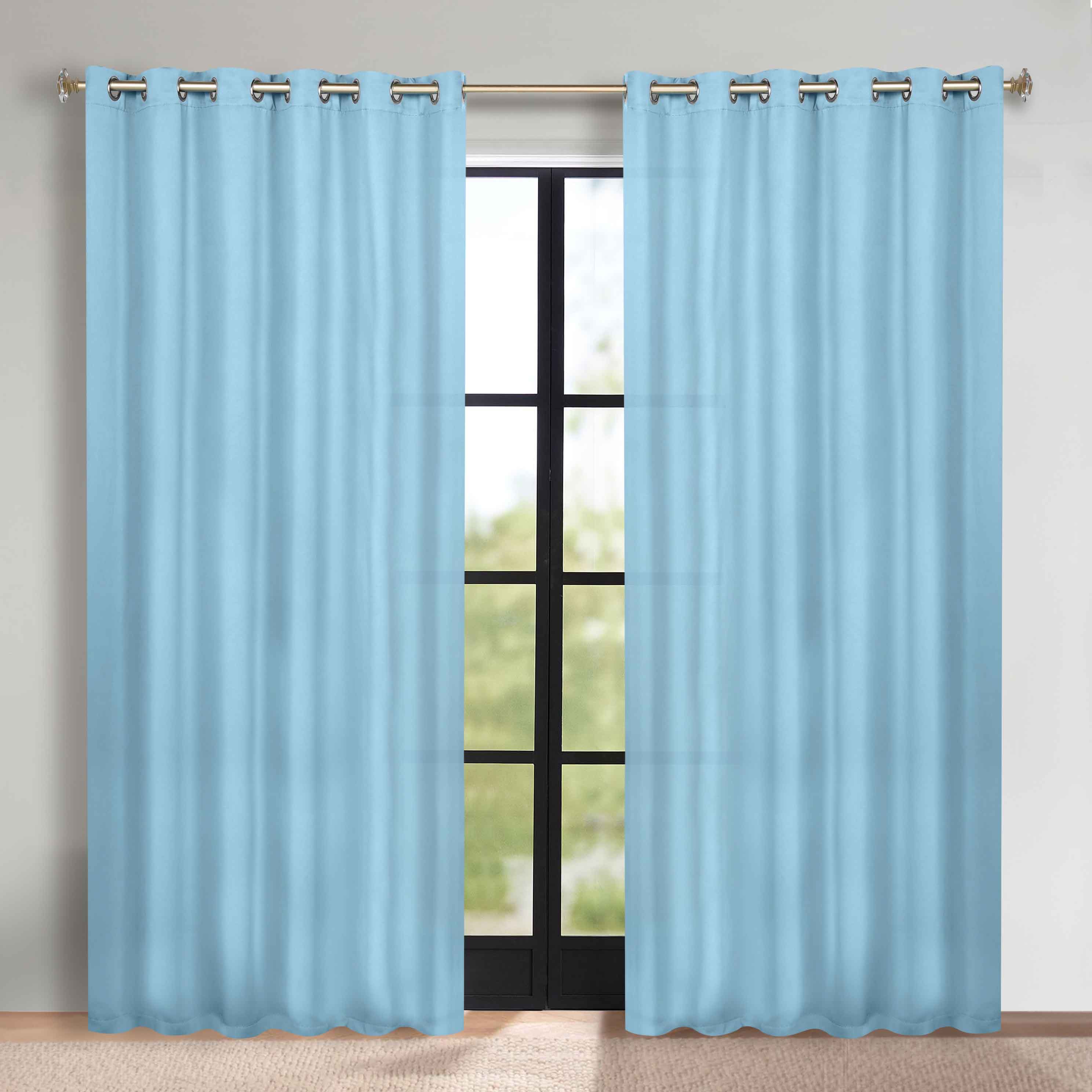 Classic Modern Solid Blackout Curtain Panels - Set of 2 for Bedroom & Living Room - Light Blocking Thermal Insulated Window Drapes for Home Decor