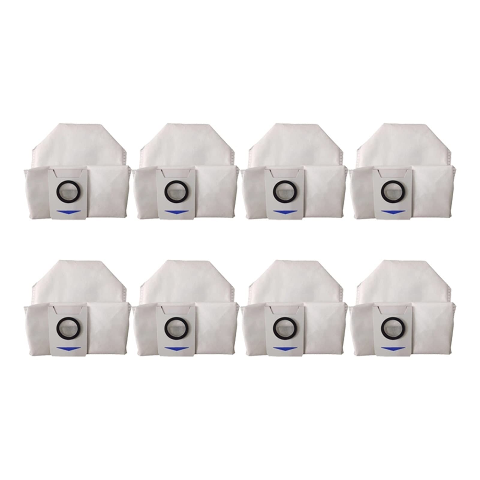 ECOVACS DEEBOT X1 Omni Turbo Robot Vacuum Cleaner Dust Bags Replacement Parts - 8 Pack | Compatible Accessories for Powerful Suction | Perfect for Pet Hair, Hard Floors & Carpets