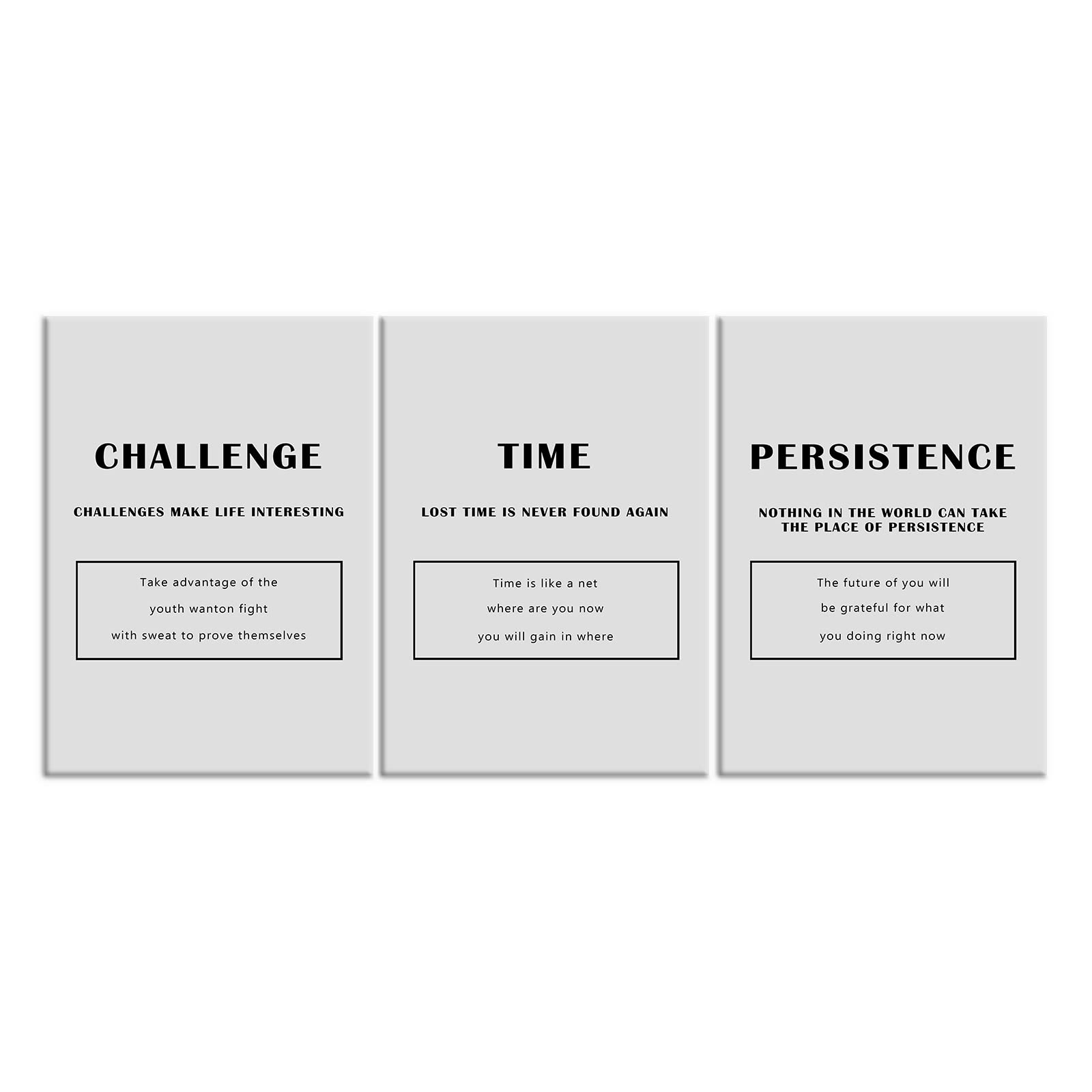 Motivational Quotes Wall Art - Inspirational Canvas Print for Office, Living Room & Bedroom - Entrepreneur Success Poster with Challenge & Persistence Theme - Framed Wall Decor (60''W x 28''H) - Perfect for Home Office, Workspace & Study Room Motivation